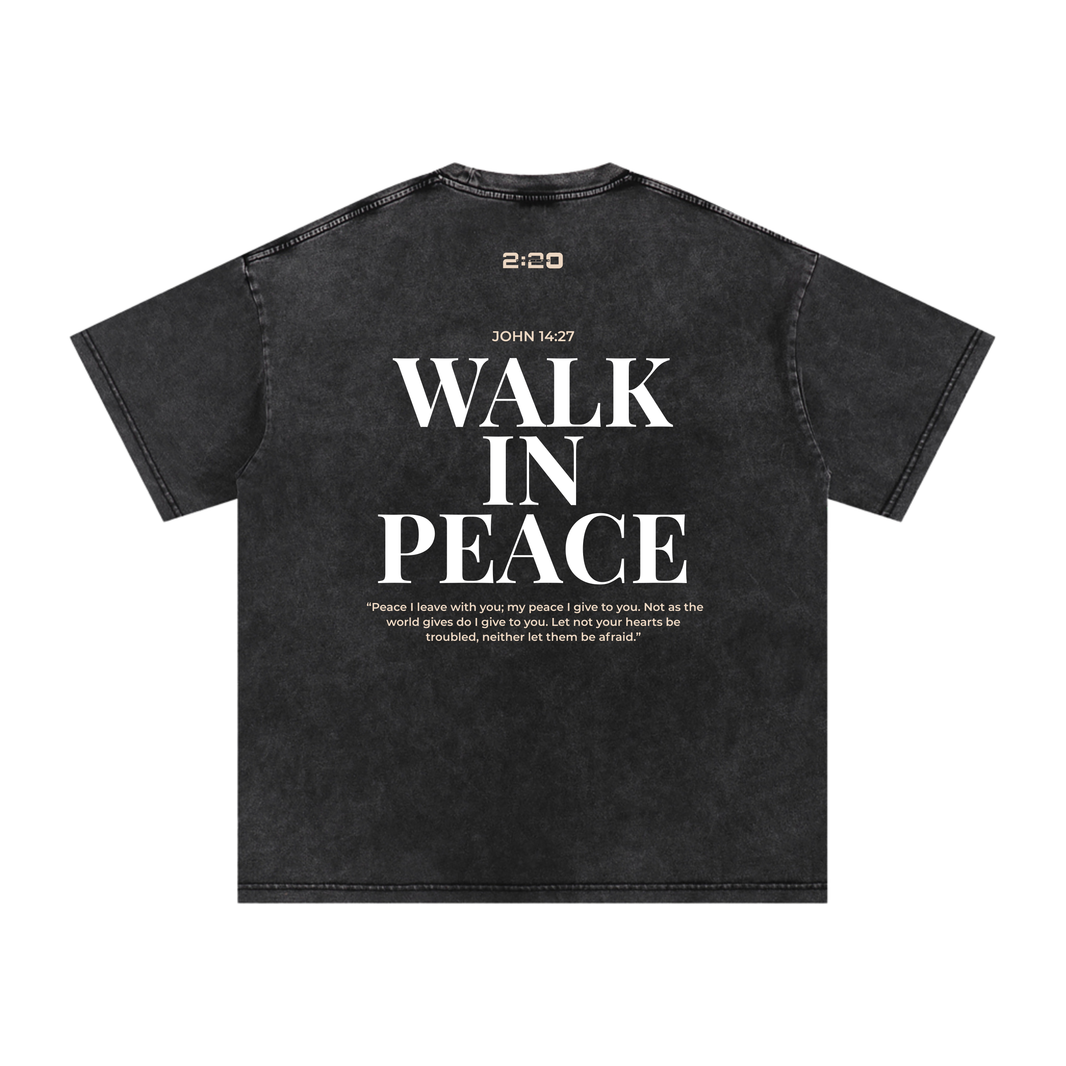 "Walk in Peace" Oversized Tee