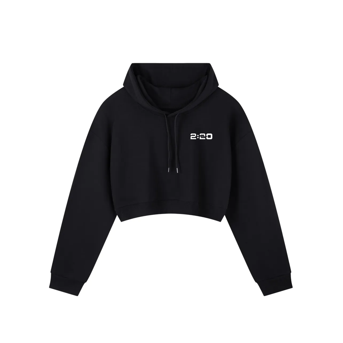 2:20 Cropped Women's Hoodie