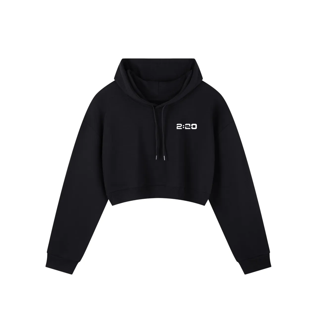 2:20 Cropped Women's Hoodie