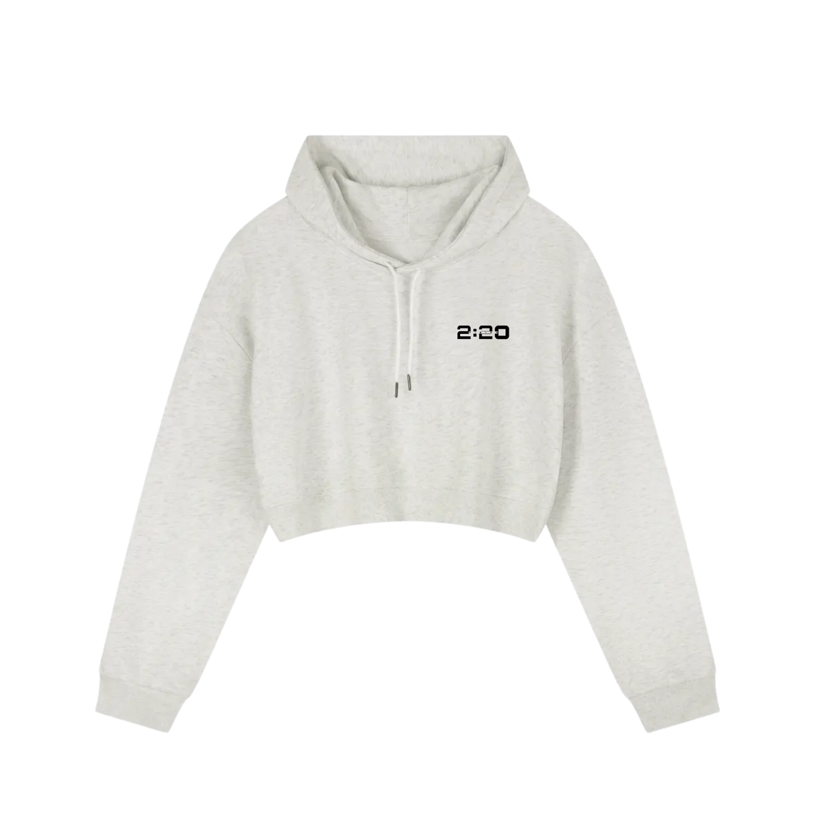 2:20 Cropped Women's Hoodie