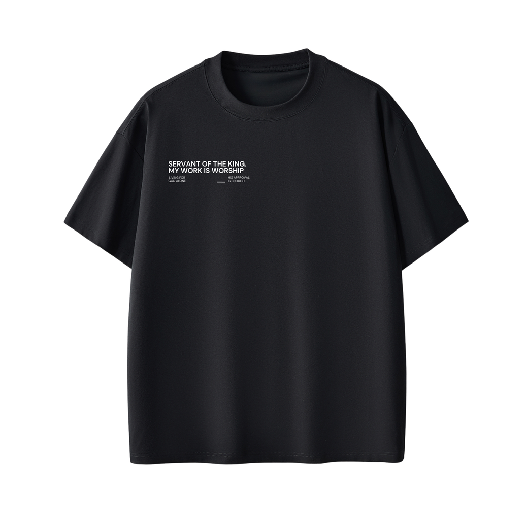 "Audience of One" Oversized Tee – Black