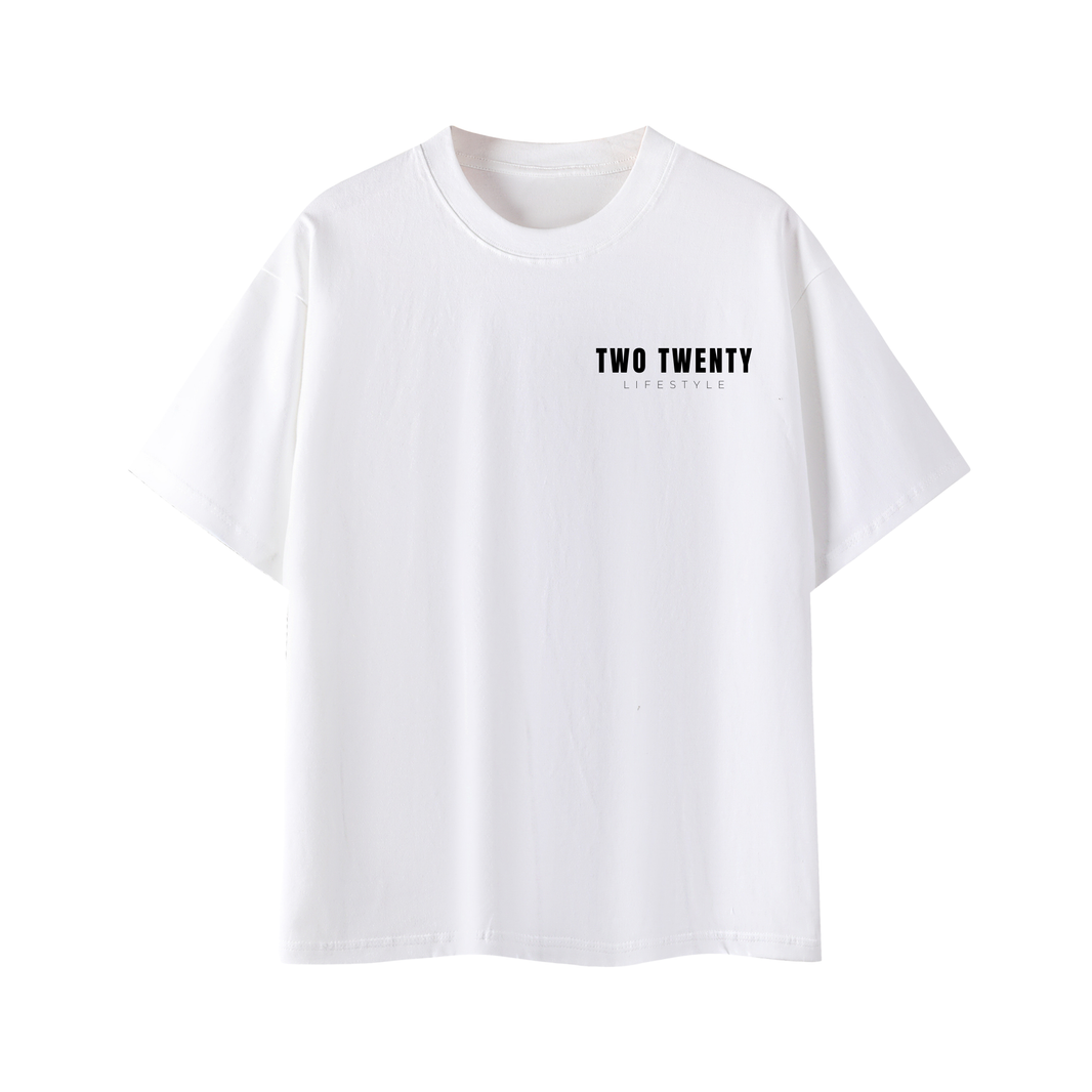 "Live With Purpose" Oversized Tee – White